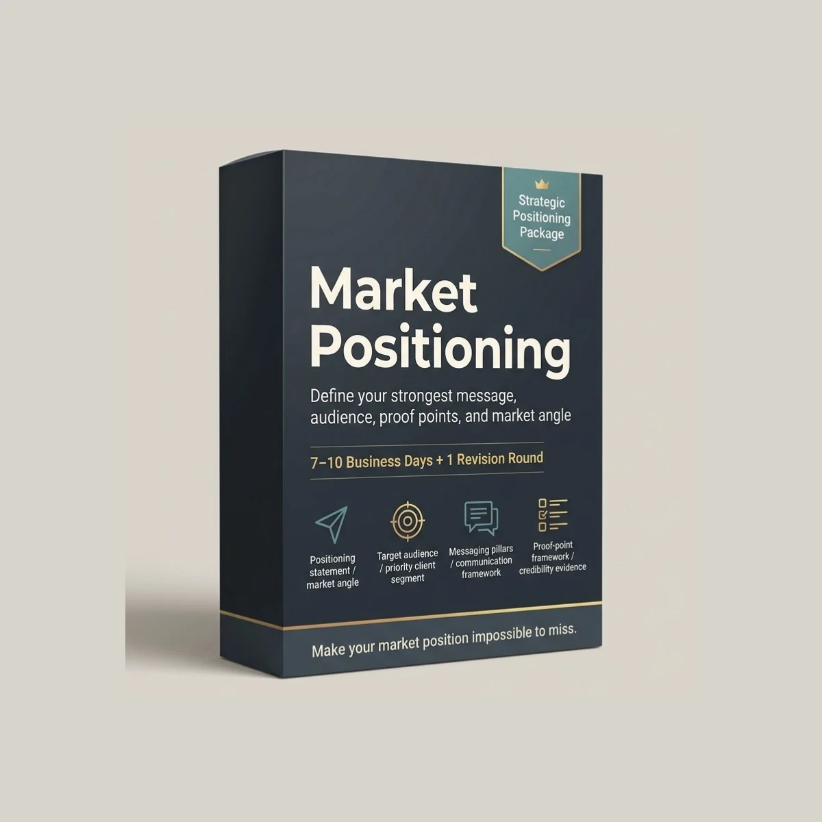 Market Positioning product package